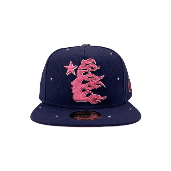 Hellarstar Hat Navy Fitted Shop Now