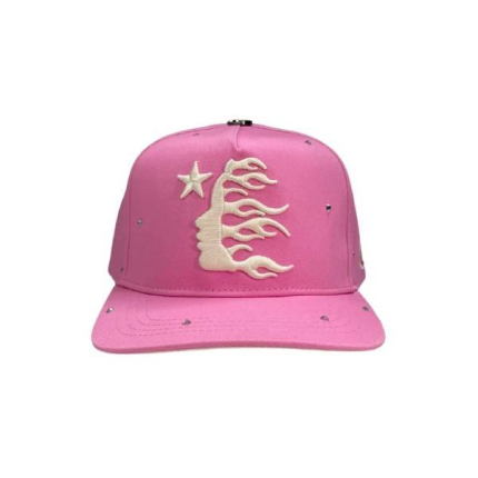 Hellstar Hat Pink Rhinestone Snapback Shop Now