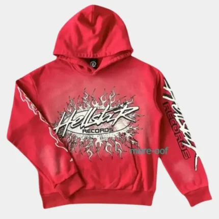 Hellstar Records Hoodie Red Buy Now