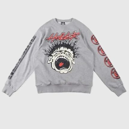 Hellstar Studios Records Sweater Grey Shop Now