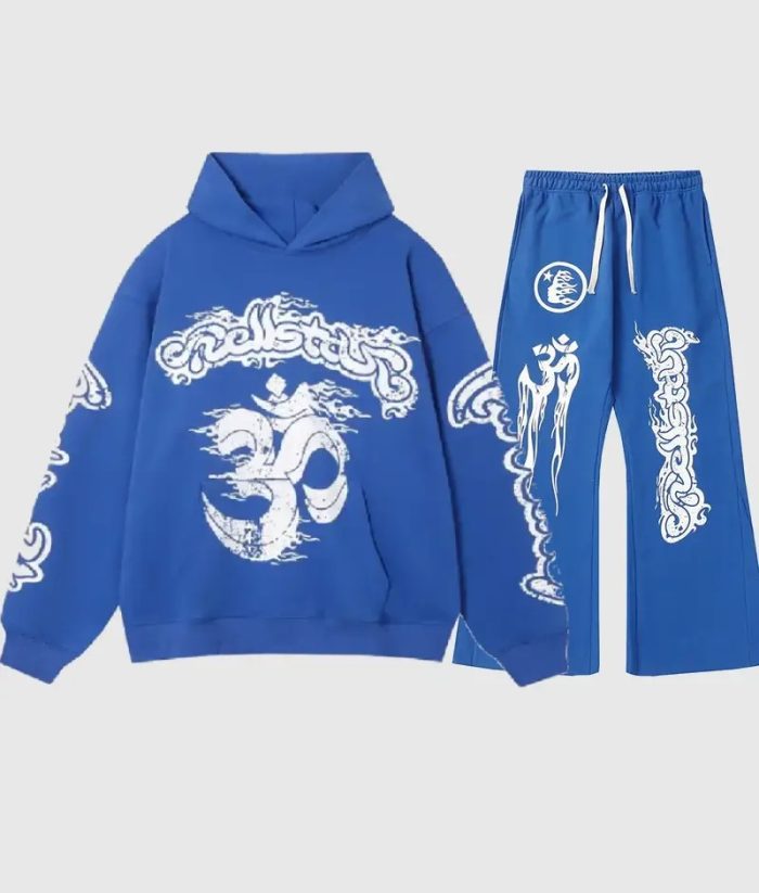 Hellstar Studios Records Yoga Tracksuit Blue Best Sales