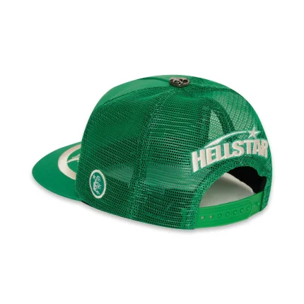 Hellstar Big Logo Trucker Snapback Hat - Green