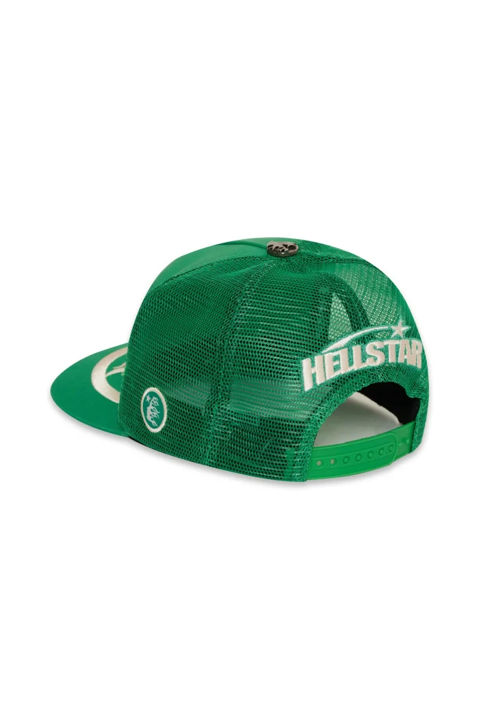 Hellstar Big Logo Trucker Snapback Hat - Green