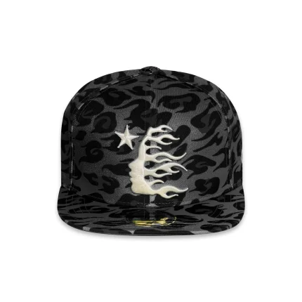 Hellstar Cheetah Print Hat Fitted - Grey Shop Now