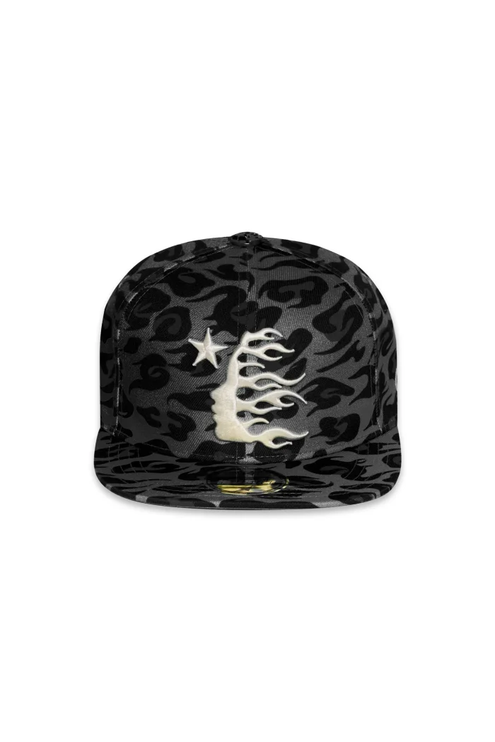 Hellstar Cheetah Print Hat Fitted - Grey Shop Now