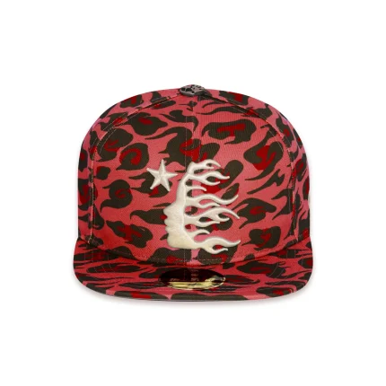 Hellstar Cheetah Print Hat Fitted - Red Shop Now