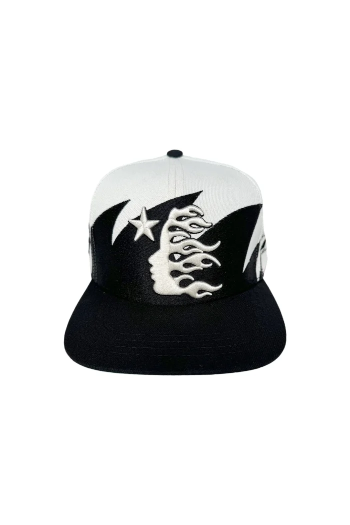 Hellstar Sharkteeth Snapback Hat - White Shop Now