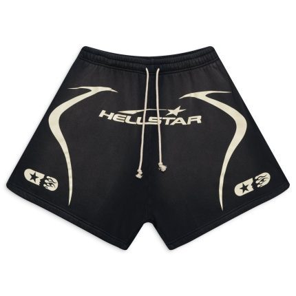 Warm Up Hellstar Shorts - Black Best Shop