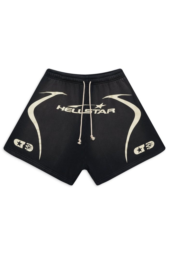 Warm Up Hellstar Shorts - Black Best Shop