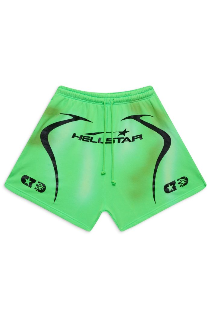 Warm Up Hellstar Shorts - Green Buy Now