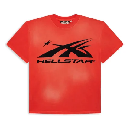 Hellstar Sport Logo Gel Tee Red Shop Now