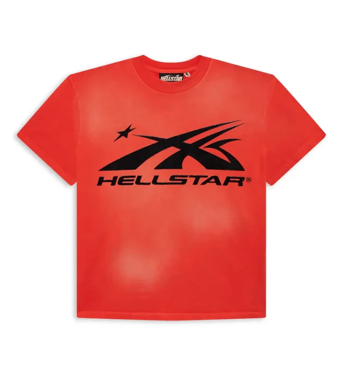 Hellstar Sport Logo Gel Tee Red Shop Now