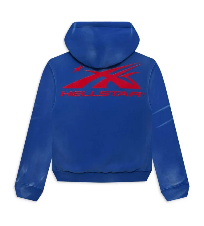 Hellstar Sports Gel Hoodie Blue Shop now