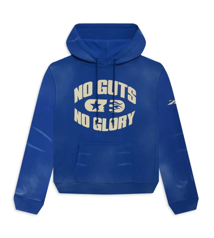 Hellstar Sports No Guts No Glory Hoodie Blue Shop Now