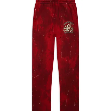 Hellstar Sports Red Tye-dye Skull Sweatpants Shop Now