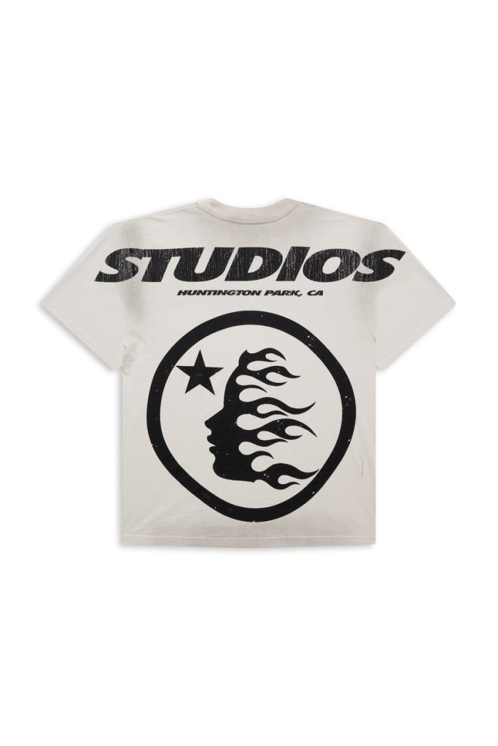 Hellstar Studios Cartoon Logo T-Shirt White Best Sale