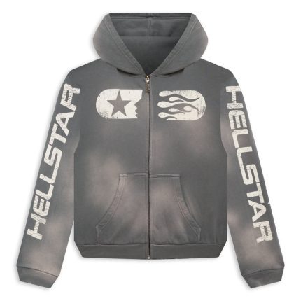 Hellstar Studios Zip Hoodie Black Shop Now