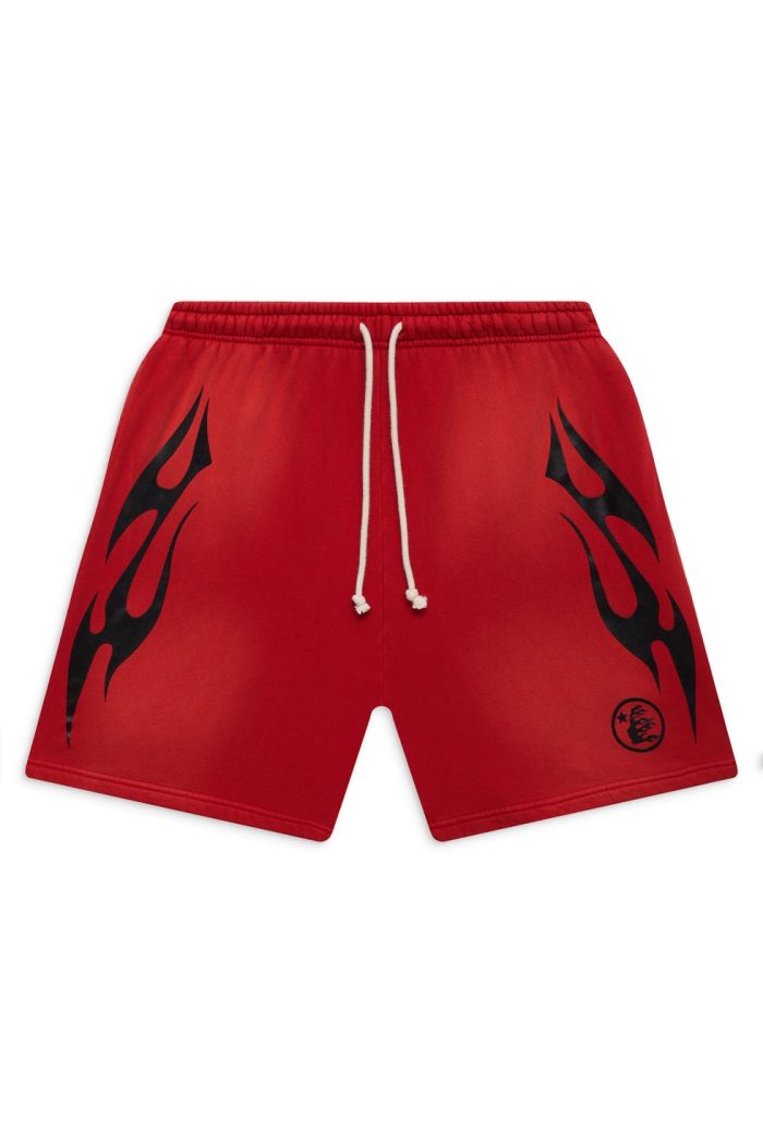 Flame Shorts Red