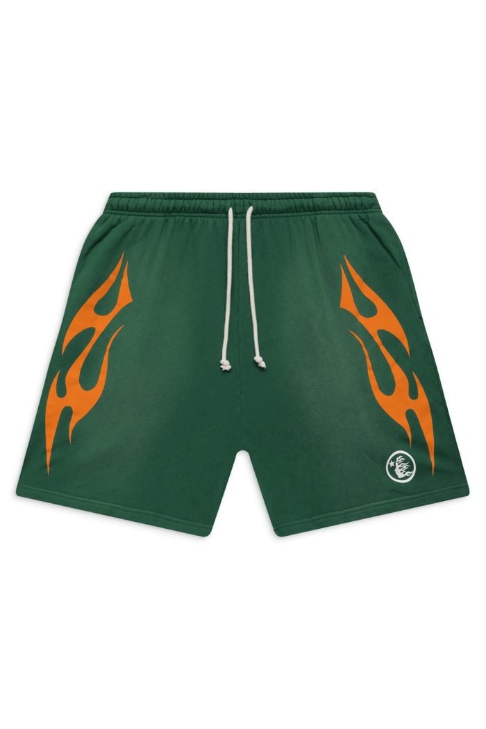 Flame Shorts Green